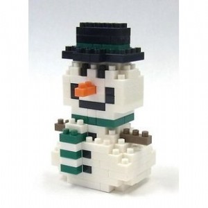 KAWADA 河田 NANOBLOCK 積木 雪人-綠圍